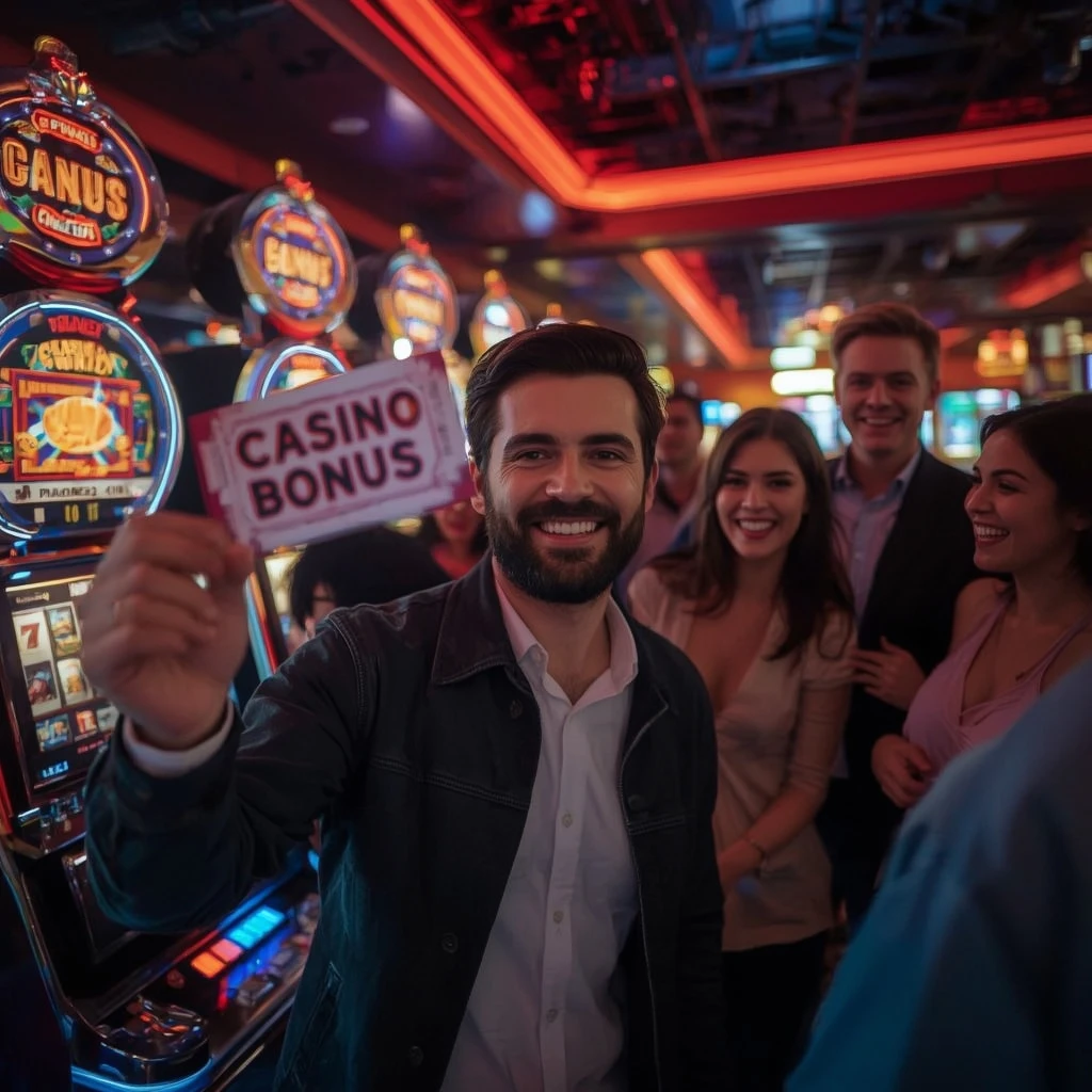 una persona con un bonus del casinò ELITE SLOTS CASINO